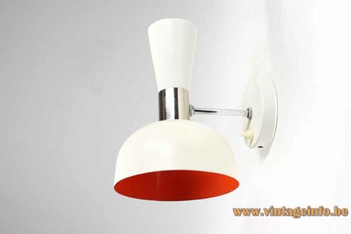 Herda Diabolo Wall Lamp - White Version - 1960s, 1970s 