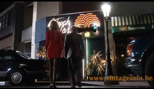 Maison Jansen palm trees floor lamps used as prop in Frantic (1988) film
