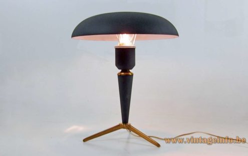Philips Bijou table lamp 1960s Frankenstein version parts from 50s lamp & 60s version