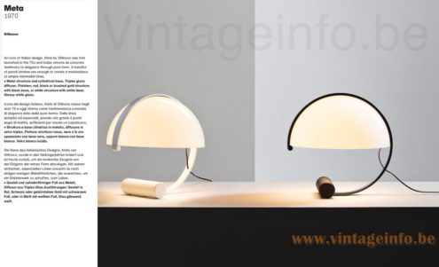 Stilnovo De Pas, D'Urbino, Lomazzi Desk Lamp - 2023 Catalogue Picture Meta Table Lamp