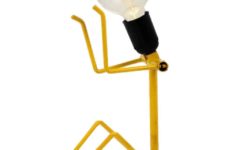 Hank Kwint Adonis table lamp adjustable metal wire figurine-robot 1983 design KwinterArt Netherlands E27 socket