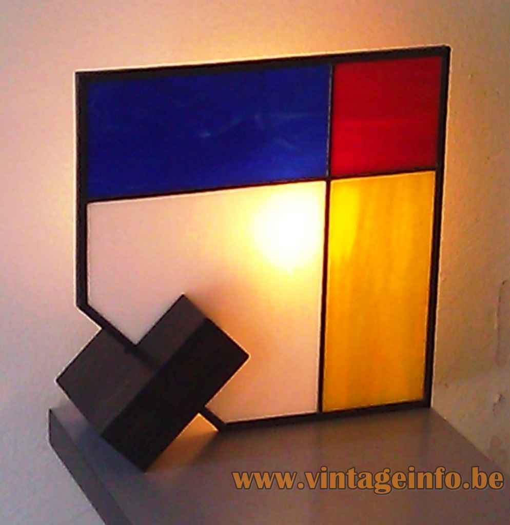 Hank Kwint Designer - Not Afraid Of Red, Yellow And Blue Table Lamp