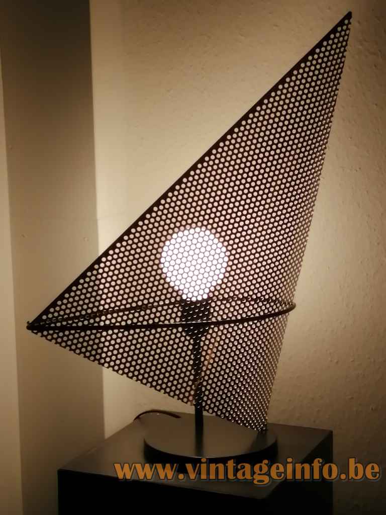 Hank Kwint Designer - Perforated Sail Surfer Table Lamp