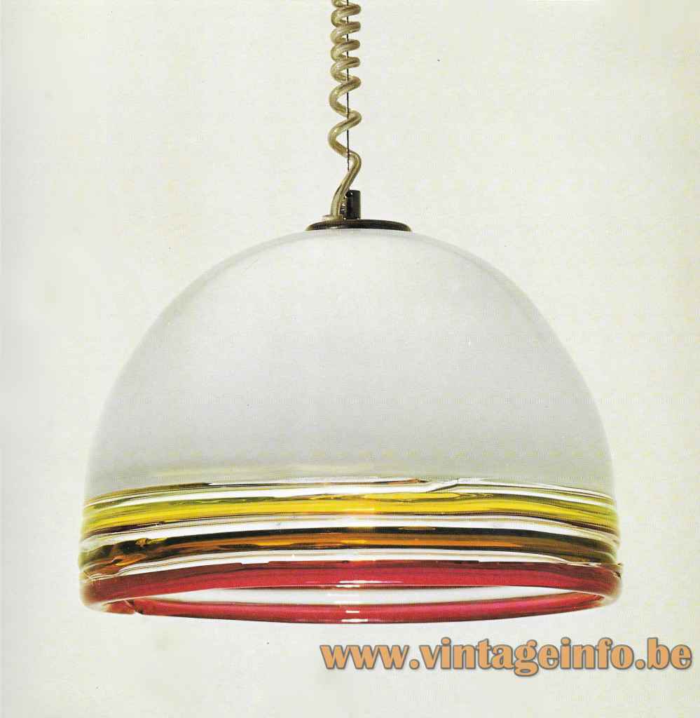 Leucos Febo Pendant Lamp - 1970s Catalogue Picture