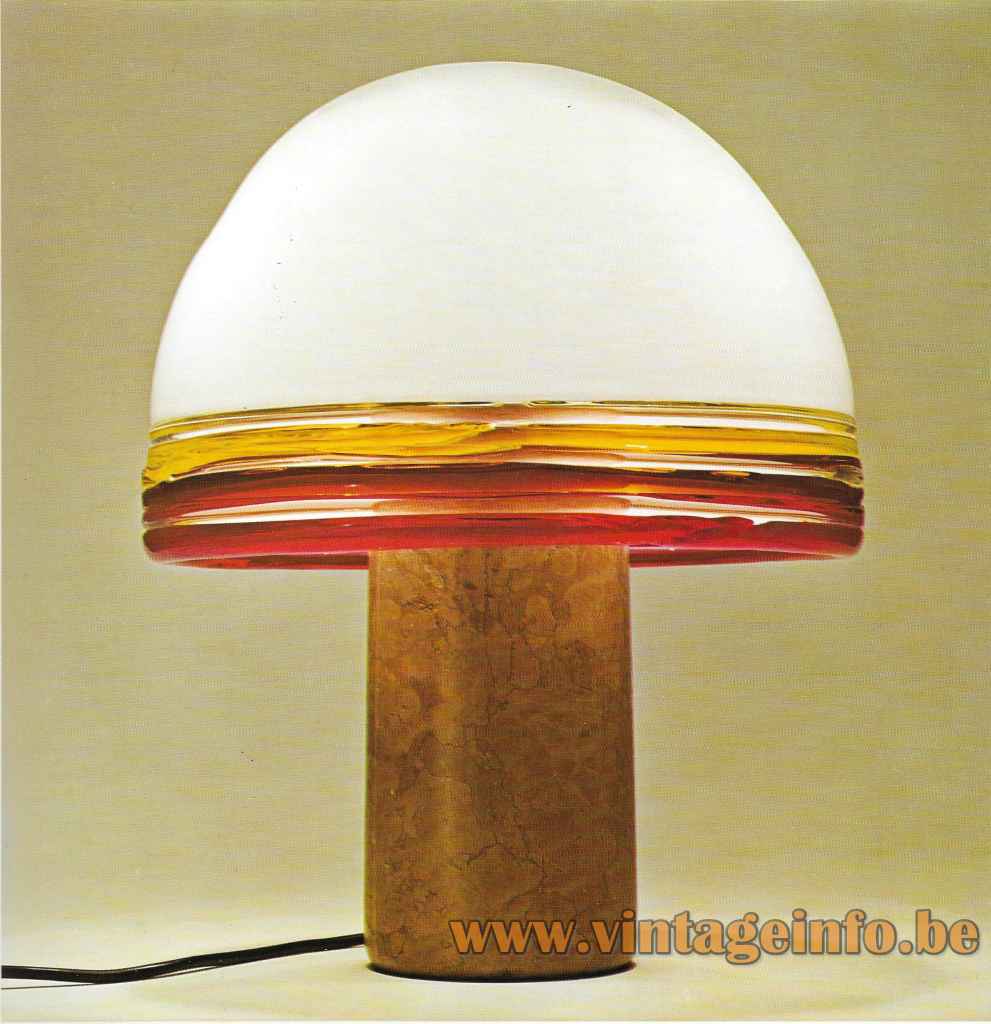 Leucos Febo Table Lamp - 1970s Catalogue Picture