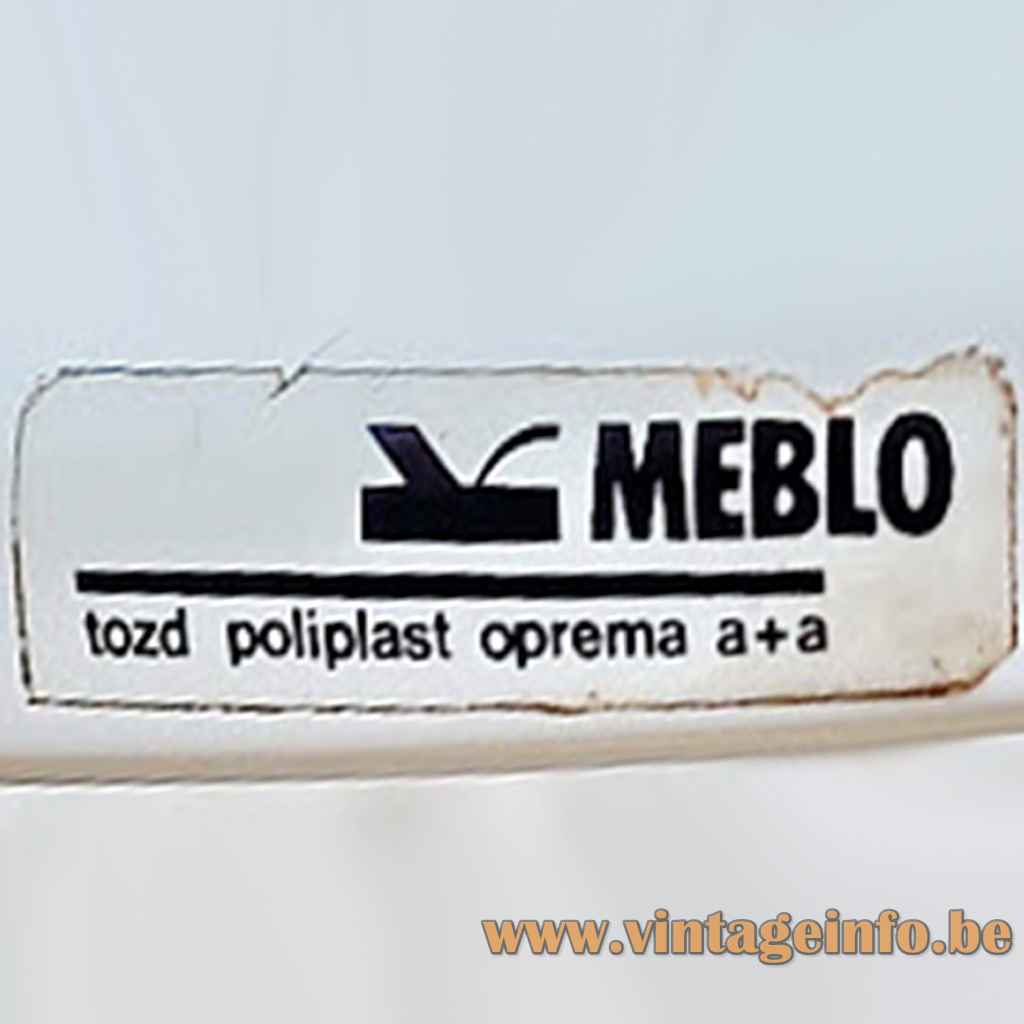MEBLO Yougoslavia Label 