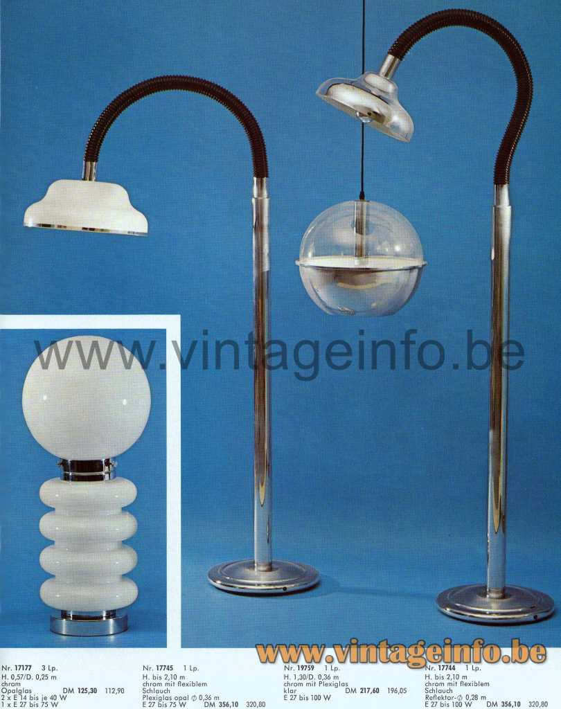 1970s Brumberg Table Lamp - 1973 Catalogue Picture