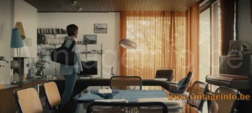 Guzzini Lucerna style table lamp prop 2023 Belgian TV series Ennemi Public season 2 episode 1 
