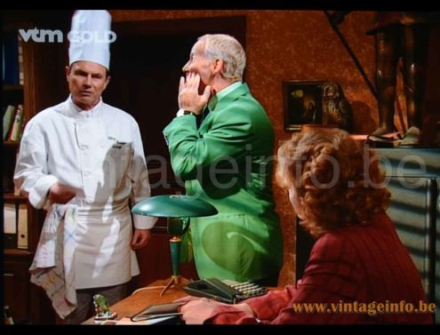 Philips Bijou desk lamp prop 1994-1996 Flemish TV series Chez Bompa Lawijt (S3E1)