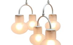 1960s Temde bulbs chandelier adjustable glass lampshades white metal rods Germany Switzerland design: Eva Renée Nele