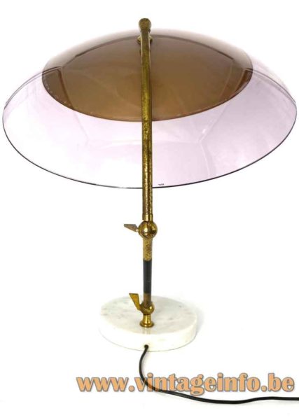 Violet Acrylic Stilux Desk Lamp 4