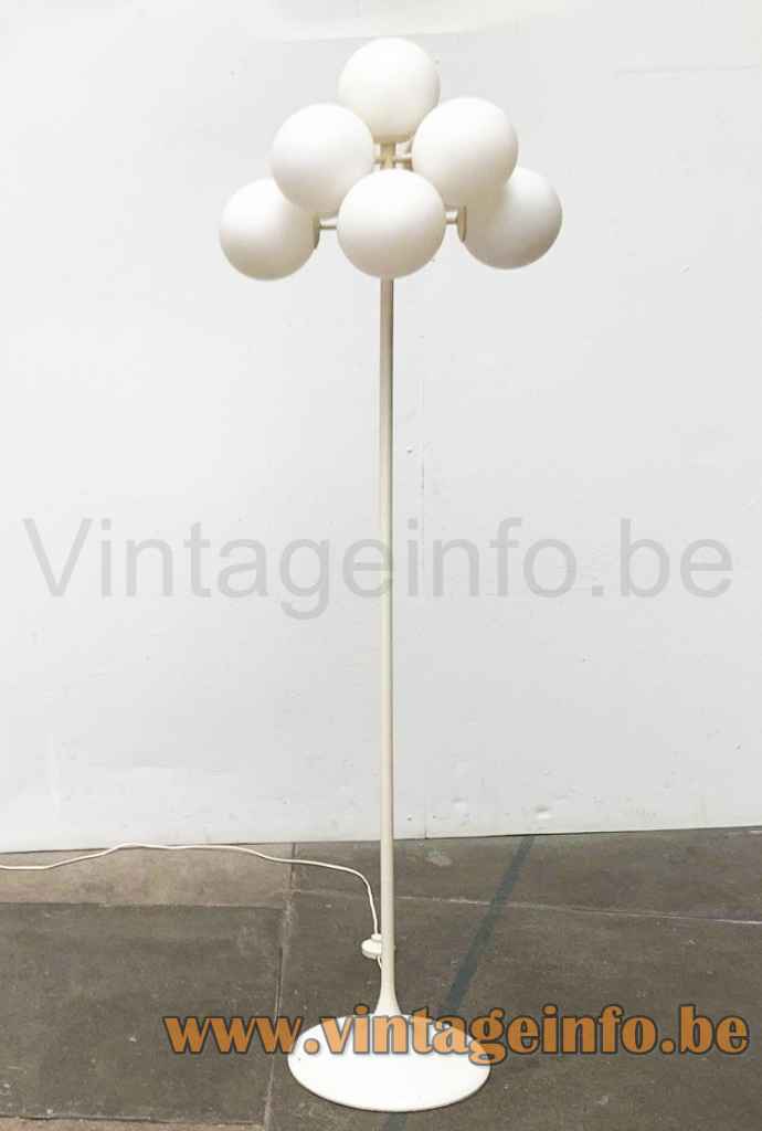 Temde White Globes Floor Lamp - Pyramid Style Floor Lamp - Design: Eva Renée Nele 