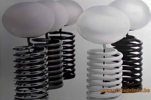 1980s Spiral Table Lamp - Design M - 1970 Publicity