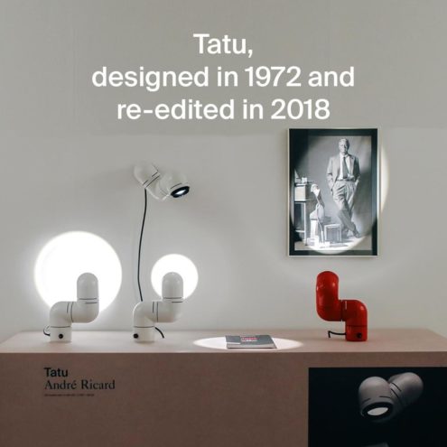 Metalarte Tatù table lamp 2018 Santa & Cole catalogue picture design: André Ricard 