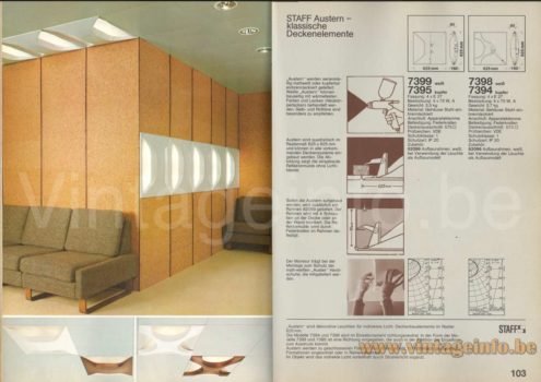 Staff Cross Oyster wall lamp 1977 catalogue picture design: Rolf Krüger togheter with the Oyster lamp by Dieter Witte