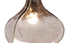 AV Mazzega LS 184 pendant lamp design: Carlo Nason 4 curved smoked glass leaves lampshade Murano Italy