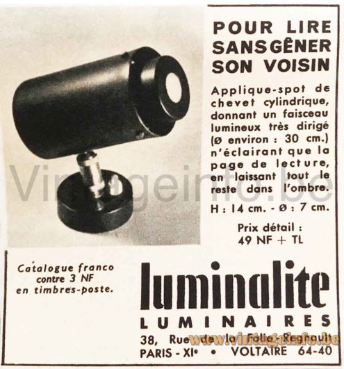 Lita Spotlight Wall Lamp - Luminalité Wall Lamp: Design Jacques Biny