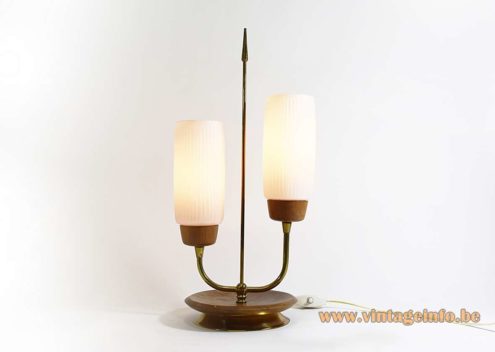 Ribbed Glass Table Lamp 1