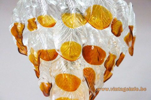 Murano Glass Leaves Chandelier 2