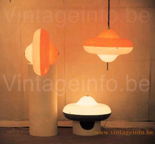 Design House Disco pendant lamp, floor lamp & table lamp