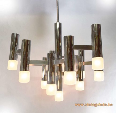 Boulanger Chrome Tubular Chandelier 2