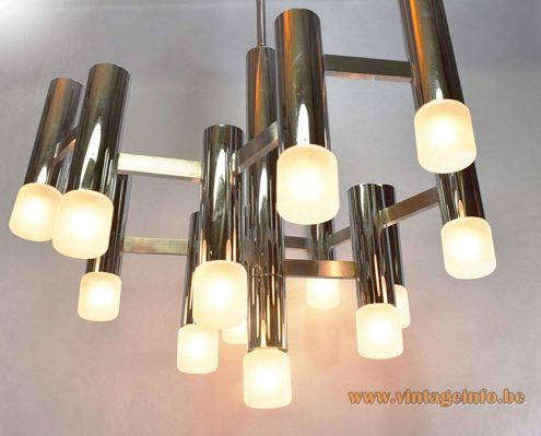 Boulanger Chrome Tubular Chandelier 3