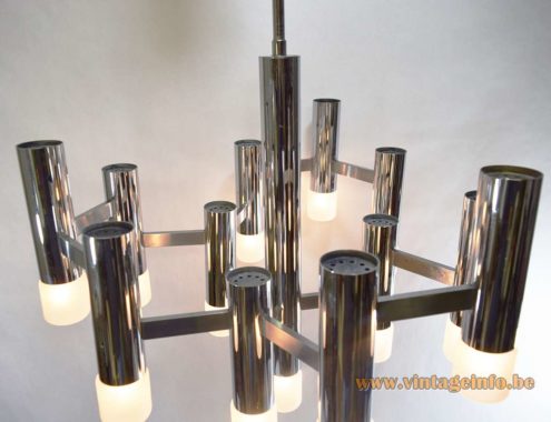 Boulanger Chrome Tubular Chandelier 5