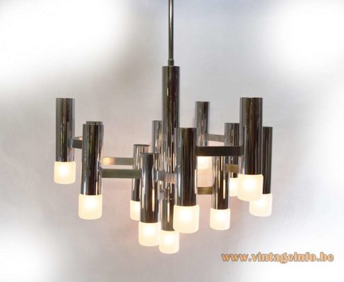 Boulanger Chrome Tubular Chandelier 6