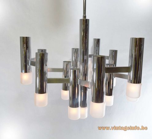 Boulanger Chrome Tubular Chandelier 7