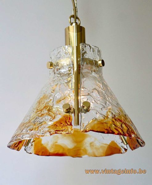 Conical Amber Glass Pendant Lamp 5