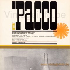 Ennio Lucini Cespuglio table lamp - Ennio Lucini art design for the packaging magazine Pacco in 1964