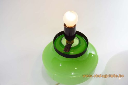 Green White Glass Table Lamp 10