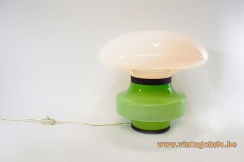 Green White Glass Table Lamp 5