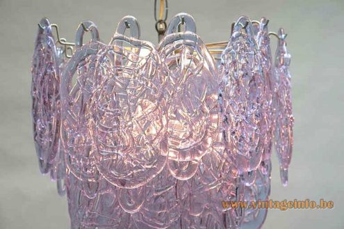 Purple Glass Spaghetti Chandelier 3
