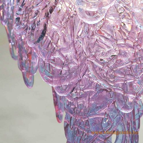 Purple Glass Spaghetti Chandelier 4