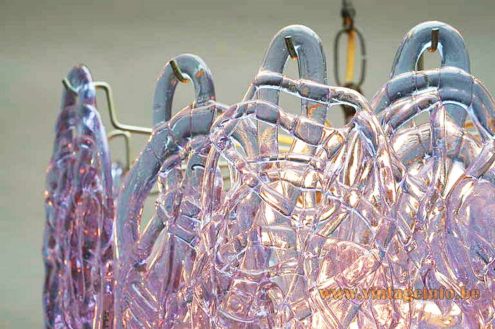 Purple Glass Spaghetti Chandelier 5