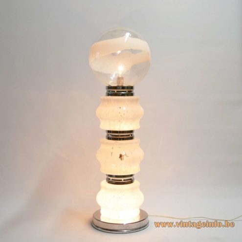 Stacked Sculptural Glass Floor Lamp 4