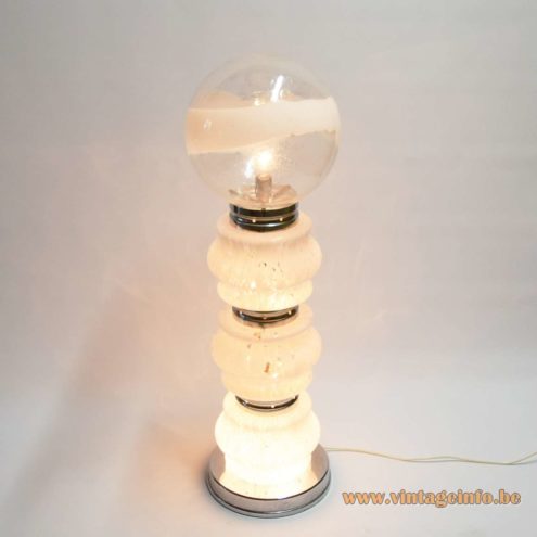 Stacked Sculptural Glass Floor Lamp 5