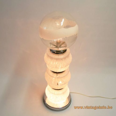 Stacked Sculptural Glass Floor Lamp 6