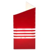 Tronconi Personaggi table lamp red & white folded acrylic lampshade slits 1972 design Federico Rezzonico & Lorenzo Carmellini Italy
