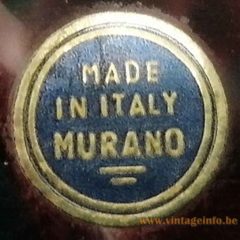 Vistosi Made in Italy Murano Label