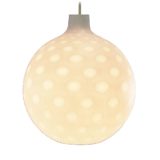Peill+Putzler Lissabon pendant lamp white opal glass globe dotted lampshade design: Aloys Ferdinand Gangkofner 1950s 1960s