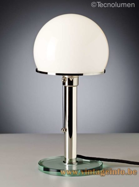 Wagenfeld Bauhaus Table Lamp - Tecnolumen Catalogue Picture Model WG 25GL