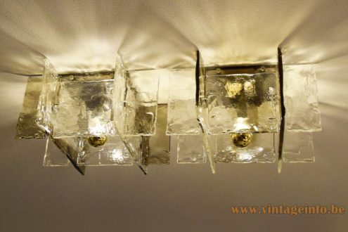 AV Mazzega Ghiaccio Ceiling Lamp LP 256 1