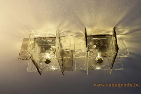 AV Mazzega Ghiaccio Ceiling Lamp LP 256 4