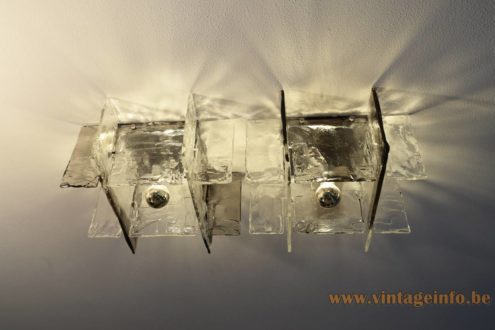 AV Mazzega Ghiaccio Ceiling Lamp LP 256 6