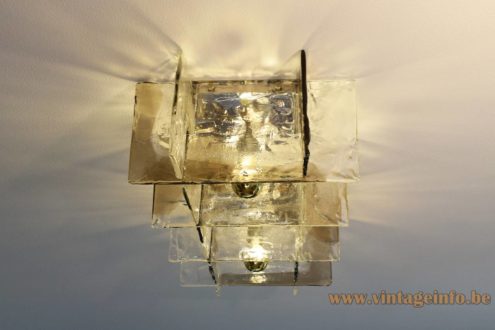 AV Mazzega Ghiaccio Ceiling Lamp LP 256 8