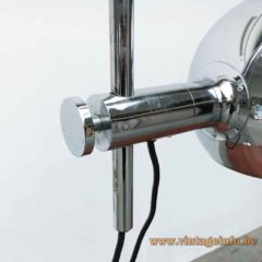 Cosack globes floor lamp 8271 chrome ornamental adjustment screw Germany