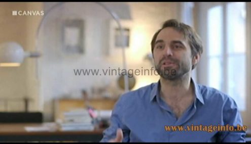 Cosack globes floor lamp 8271 arc version appears in a 2014 documentary about Robbe De Hert