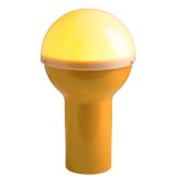 Fog & Morup Formland table lamp round orange-yellow base white-yellow globe lampshade 1970s Design: Sidse Werner & Leif Alring & Jo Hammerborg